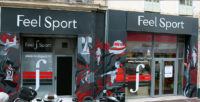 Graffiti décoration commerce salle de sport à Marseille par Enkage