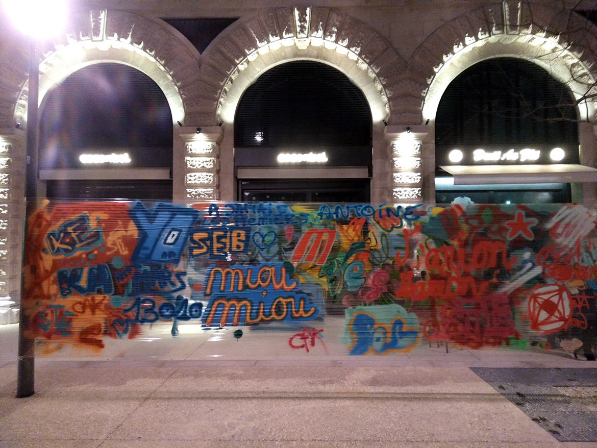 Team building et initiation graffiti sur cellograff par Enkage