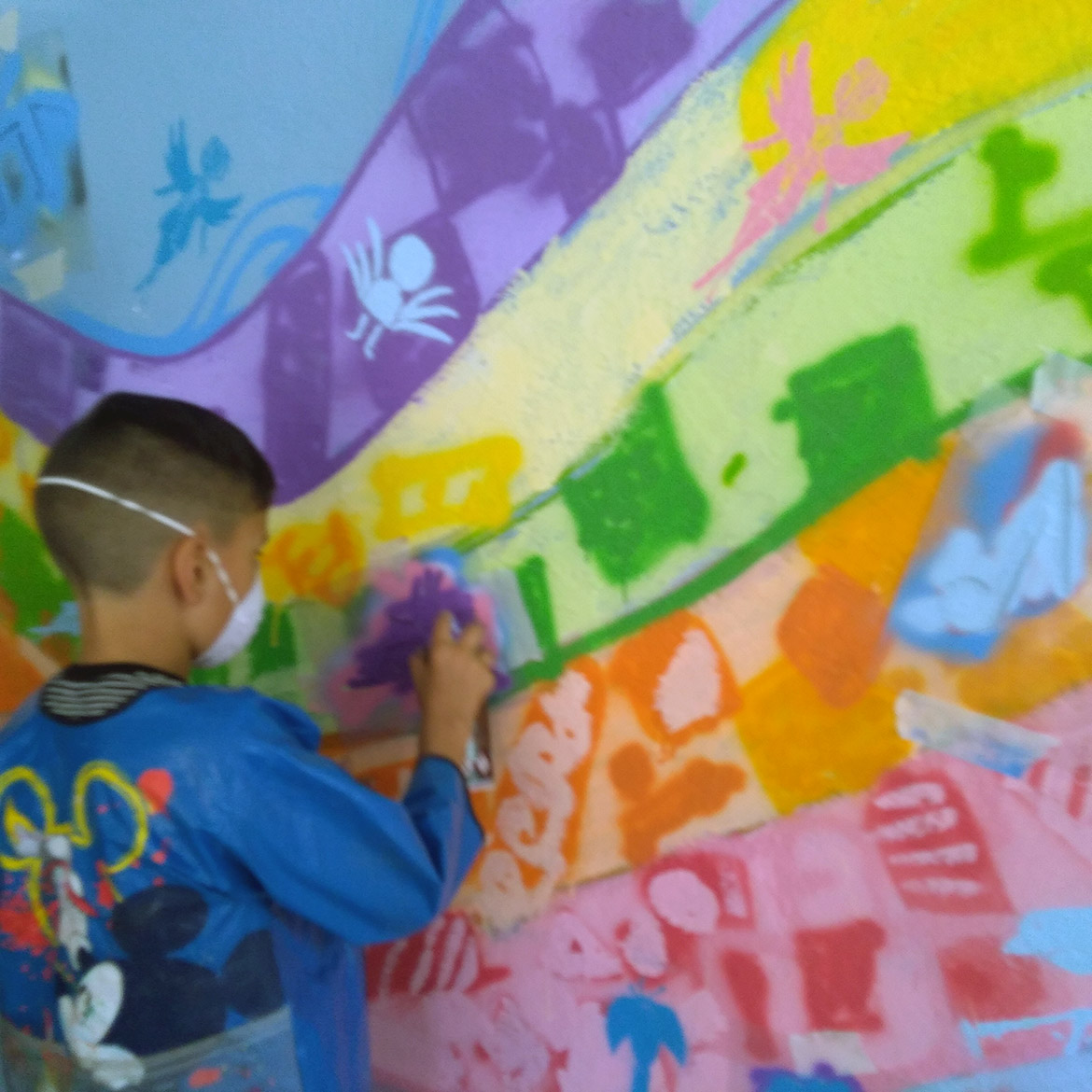 Un atelier graffiti appliqué dans cette école primaire à Marseille