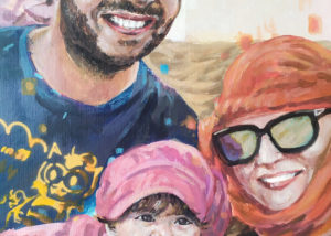 Portait par un peintre - artiste Enkage