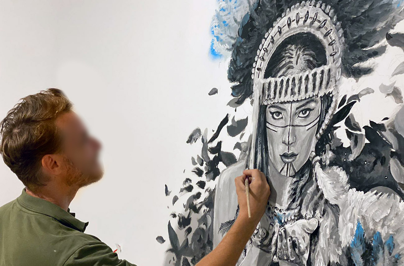 Décoration peinture artiste intérieur - Le Brésil en noir et blanc Marciele Albuquerque par Enkage