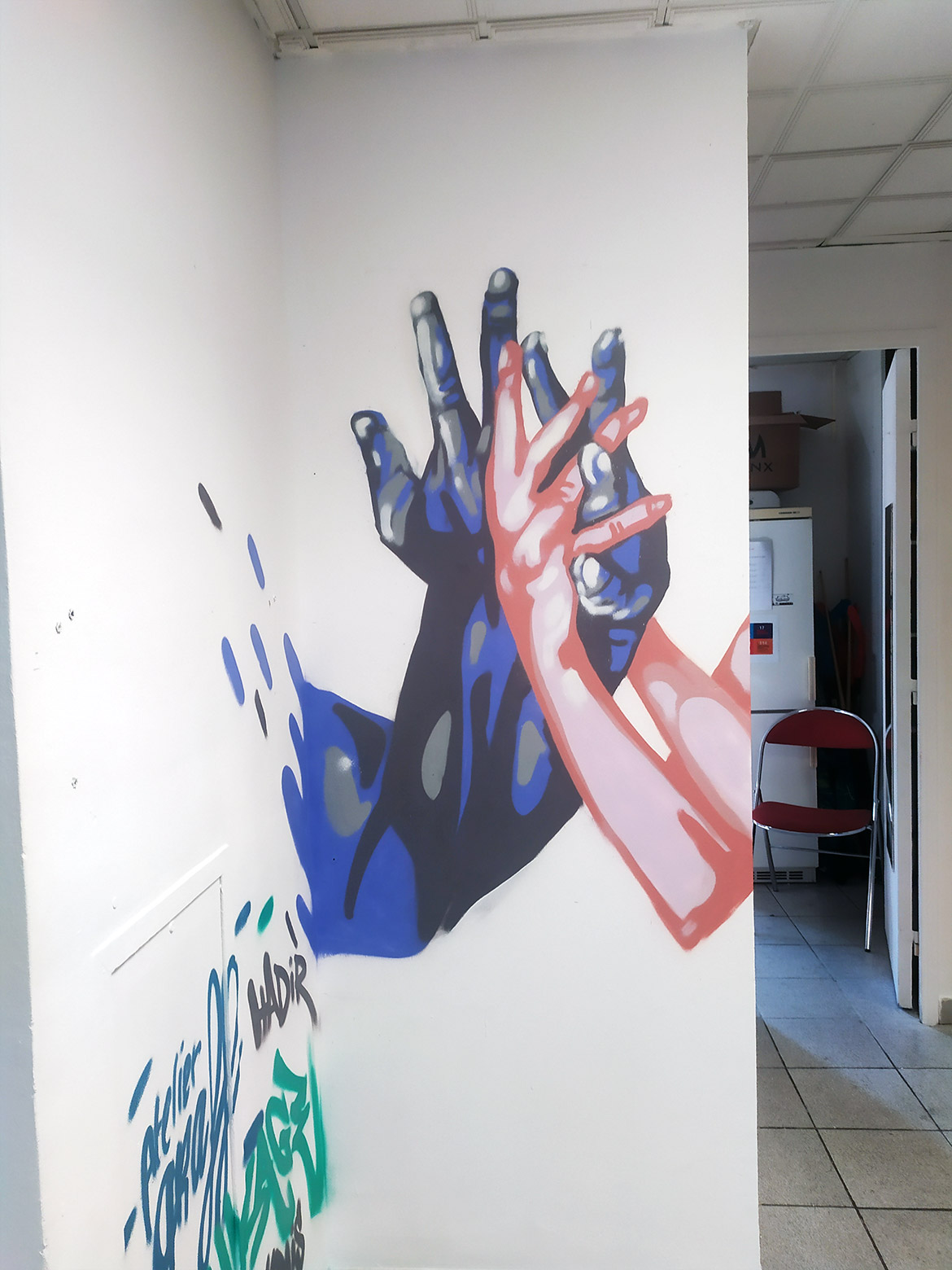 Enkage centre social Vitrolles artiste graffiti