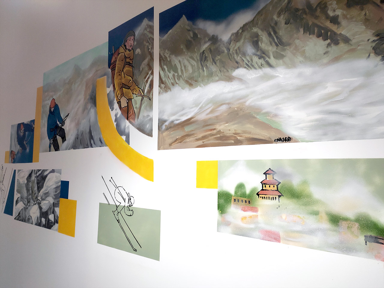 Votre animation peinture live murale ou sur toile, choisissez votre support et la durée de votre événement